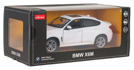 Autko Metalowe 1:24 BMW X6M Białe RASTAR