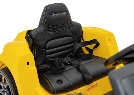 Pojazd Porsche Spyder RS 718 Żółty MP4