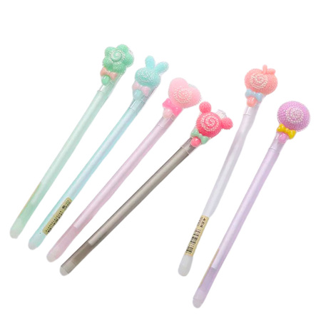 Długopis Żelowy Z Gumką Do Zmazywania Zatyczka W Diamenciki 0.5mm