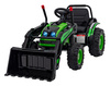 Koparka Traktor na akumulator dla dzieci Zielony + Ruchome Ramię Łyżka + Pilot + Wolny Start + Radio FM + LED