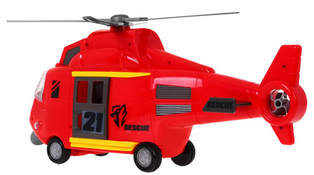Helikopter z Dźwiękami Czerwony
