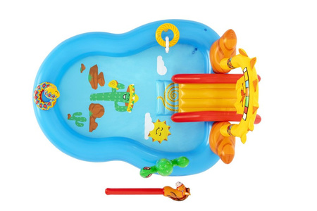 Plac Zabaw Dziki Zachód + Zjeżdżalnia BESTWAY