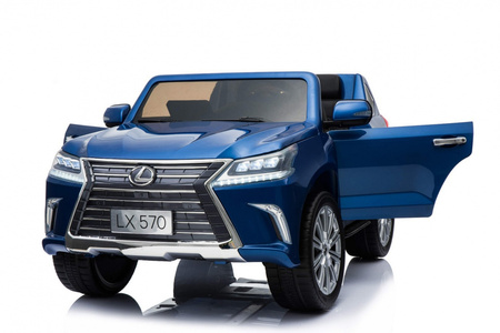 Lexus LX570 Lakierowane Autko dla 2 dzieci Niebieski SUV + Pilot