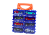 Zestaw Autek Resoraków W Walizce Metalowe 8 Sztuk