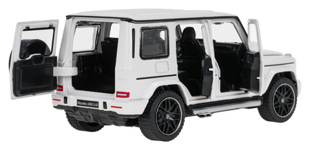 Autko Metalowe 1/32 Mercedes-Benz AMG G63 z Dźwiękiem Białe RASTAR