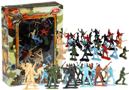 Duży Zestaw Żołnierzyków Militarny Wojsko Armia Figurki