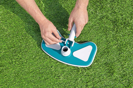 Odkurzacz do basenu Zestaw czyszczący 3w1 BESTWAY + Cedzak + Końcówka na pompę + Wąż ogrodowy