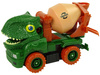 Ciężarówka Betoniarka Dinozaur do Rozkręcania Zielony Akcesoria
