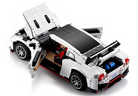 Klocki Konstrukcyjne Samochód Sportowy Biały 1322 el.
