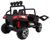 Terenowe Grand Buggy Lift dla dzieci Czerwony + Napęd 4x4 + Pilot + Bagażnik + Radio MP3 + LED