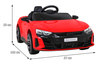 Audi RS E-Tron GT na akumulator Czerwony + Pilot + Napęd 4x4 + Radio MP3 + LED + EVA