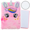 Pluszowy Notatnik W Linie Jednorożec Różowy Tęczowy
