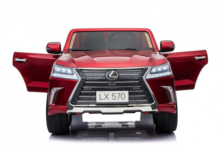 Lexus LX570 Lakierowane Autko dla 2 dzieci Czerwony SUV + Pilot