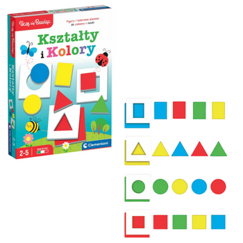 Gra edukacyjna Kształty i Kolory Uczę się Bawiąc Język Polski Clementoni 50764