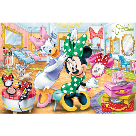 Puzzle - 100 - Minnie w salonie kosmetycznym - Disney Minnie - Trefl 16387