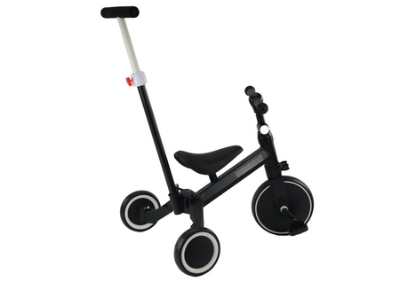 Rower Trójkołowy PRO50 Rowerek Z Rączką Do Prowadzenia Czarny