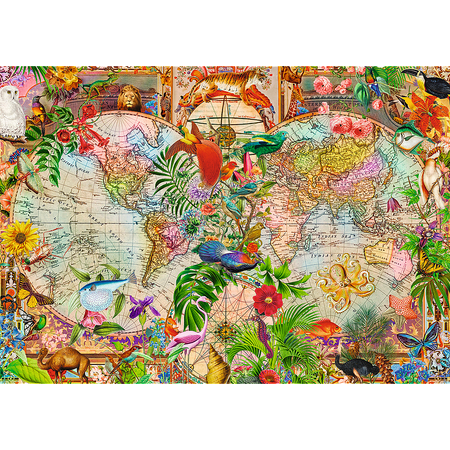 Puzzle - 1000 Premium Plus - Tea Time: Antyczna mapa świata - Trefl 12077