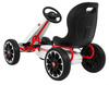 Gokart ABARTH na pedały dla dzieci Biały + Koła EVA + Hamulec ręczny + Wolny bieg