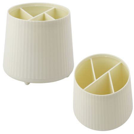 Organizer Na Kosmetyki Artykuły Biurowe 5 Przegród Beżowy