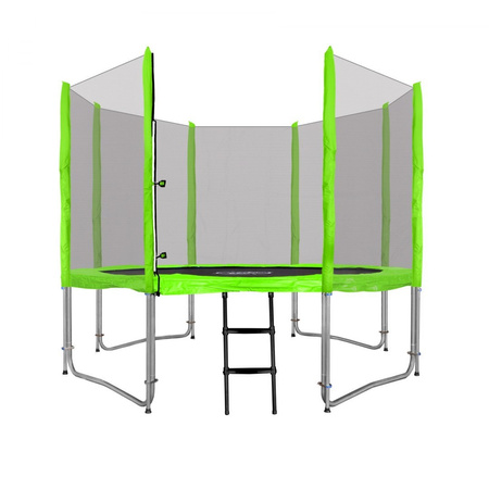 Trampolina ogrodowa SkyRamiz 305cm 10FT dla dzieci Zielony + Akcesoria