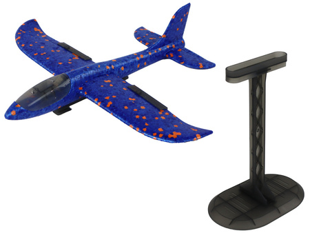 Samolot Bańki Mydlane Wyrzutnia Pistolet Niebieski