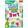 Gra rodzinna Rodzina Treflików 3w1 Domino Pchełki Kuku Trefliki Trefl 01921