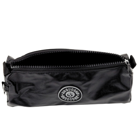 Piórnik Szkolny Organizer Jednokomorowy Czarny 21,5cm