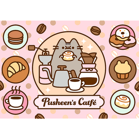 Puzzle - 500 - Pusheen w kawiarni - Trefl 37528