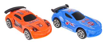 Tor Wyścigowy z Beczką dla dzieci 3+ Części konstrukcyjne 57 el. + 2 Autka + Napęd pull back