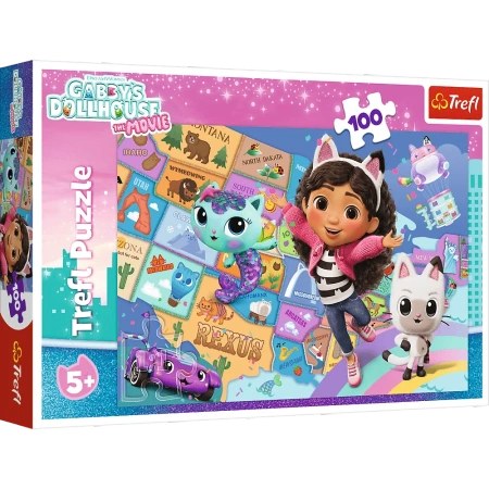 Puzzle - 100 - Przyjaźń w kocim domku - Koci Domek Gabi - Trefl 16515