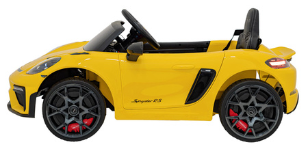Pojazd Porsche Spyder RS 718 Żółty