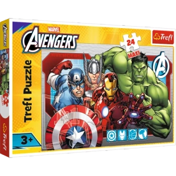 Puzzle - 24 Maxi - Zawsze sprawiedliwi - Disney Marvel The Avengers - Trefl 14378