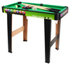 Stół do Gry w Bilard dla dzieci 8+ i dorosłych + Płyta MDF + Zielone sukno + Kolorowe kule + Akcesoria
