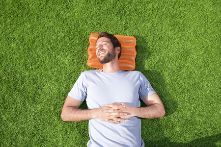 Dmuchana Poduszka 38 x 25 cm Pomarańczowa Bestway 52127