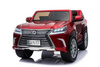 Lexus LX570 Lakierowane Autko dla 2 dzieci Czerwony SUV + Pilot