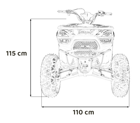 Pojazd Quad Spalinowy 200CC MONSTER Czerwony