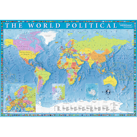 Puzzle - 2000 - Polityczna mapa świata - Trefl 27099