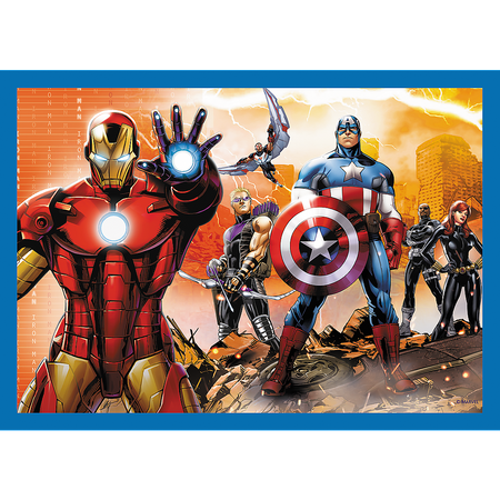 Puzzle - 4w1 (25, 48, 50, 70) - Odważni Avengersi - Trefl 34386