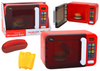 Kuchenka Mikrofalowa Mikrofala Zabawkowa Czerwona Dodatki
