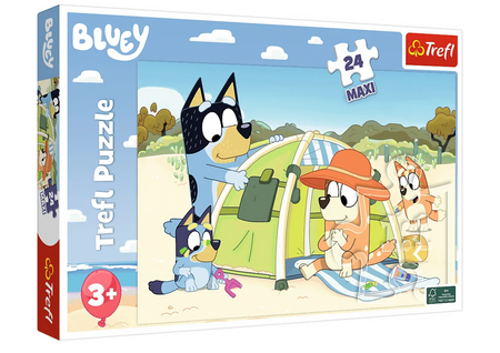 Puzzle - 24 Maxi - Wspaniały dzień Bluey - Trefl 14357