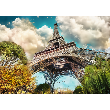 Puzzle - 1000 Premium Plus - Wieża Eiffel w Paryżu - Francja - Trefl 10815