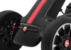 Gokart ABARTH na pedały dla dzieci Czarny + Koła EVA + Hamulec ręczny + Wolny bieg