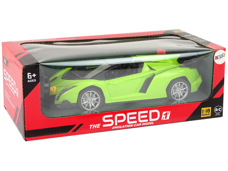 Zdalnie Sterowane Auto Sportowe R/C 1:18 Zielone