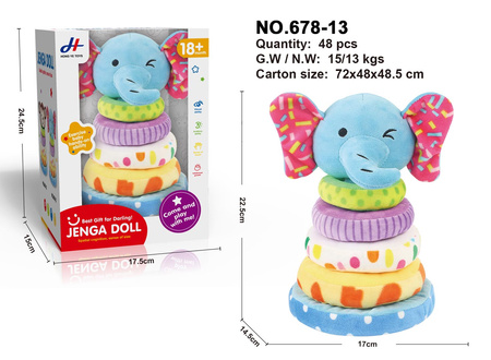 Miękka Piramida dla Najmłodszych Słoń