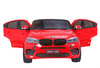 BMW X6M XXL dla 2 dzieci Czerwony SUV + Pilot + Ekoskóra