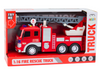 Wóz Strażacki Z Wysięgnikiem 1:16 Światła Dźwięki Woda Napęd Czerwony