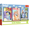 Puzzle - 3x50 - Rodzina Bluey - Trefl 34890
