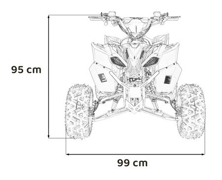 Pojazd Quad Spalinowy DESERT STORM LIFT Pomarańczowy