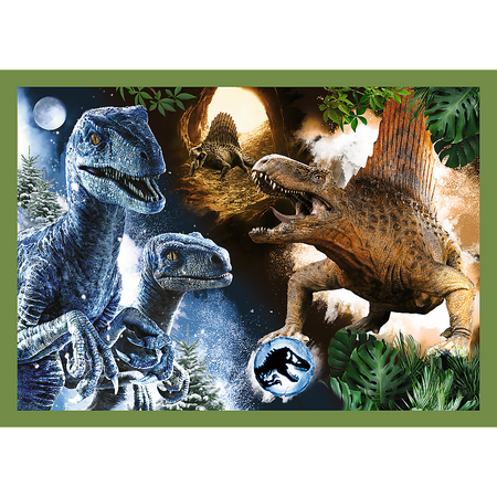Puzzle - 4w1 (12, 15, 20, 24) - Groźne dinozaury - Universal Jurassic World - Trefl 34607