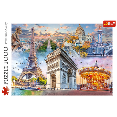 Puzzle - 2000 - Weekend w Paryżu - Trefl 27125